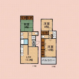 埼玉県新座市野火止5丁目【一戸建】の間取り