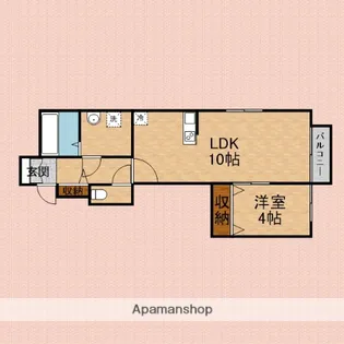 リヴェール川越【103号室】の間取り