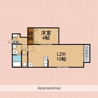 リヴェール川越【205号室】の間取り