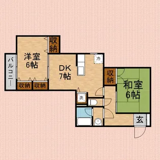 サロマ壱番館【2階】の間取り
