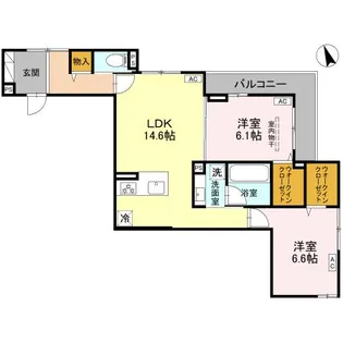 クレール【3階】の間取り