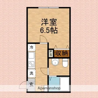 CRANE GARDEN鶴瀬【205号室】の間取り