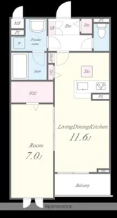 VOITURE M’H(ヴォアチュールエムス)【3階】の間取り