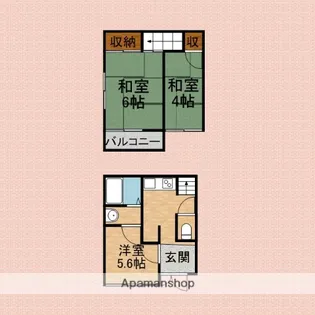 大井武蔵野エステート貸家【1階】の間取り