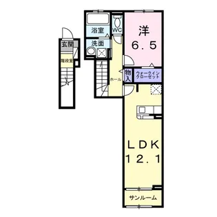 エリオス【2階】の間取り
