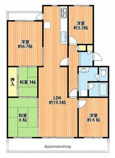 新座リバーサイド18−17号棟【5階】の間取り