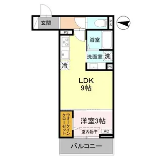 DーSERENO北野【3階】の間取り