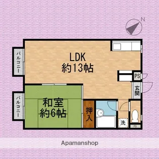 メゾンひらの台1【2階】の間取り