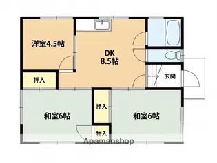 ふじみ野市苗間 貸家【1階】の間取り