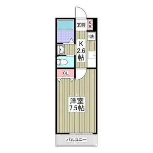 アテレーゼ上福岡【1階】の間取り
