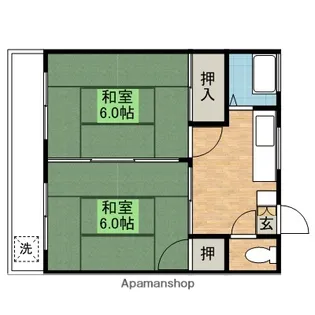 コーポ三上【2階】の間取り