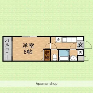 ETERNO LUCE【101号室】の間取り