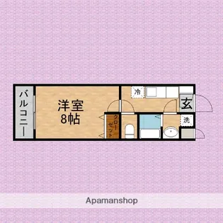 ETERNO LUCE【203号室】の間取り