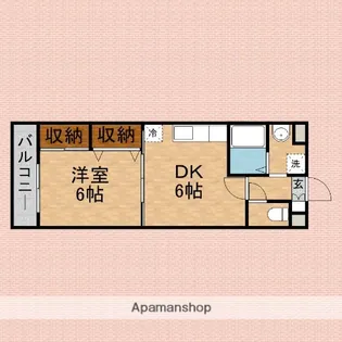 アーバンフューチャー【306号室】の間取り