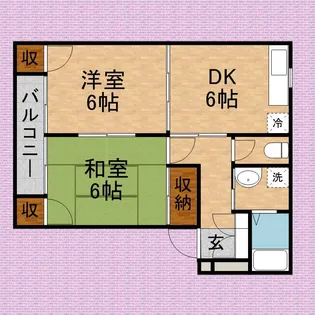 ラ・プランタンⅠ【102号室】の間取り