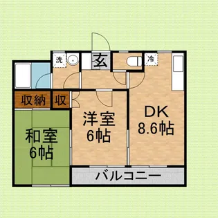 シティコート【101号室】の間取り