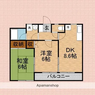 シティコート【203号室】の間取り