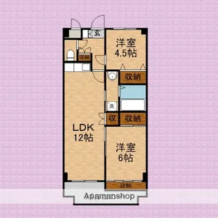 クレストみずほ台【1階】の間取り