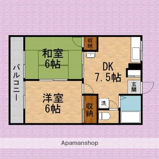 ゴールドヒル5【2階】の間取り