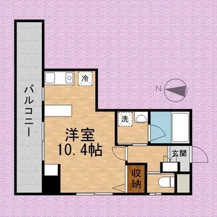 サンマリー鶴瀬【4階】の間取り