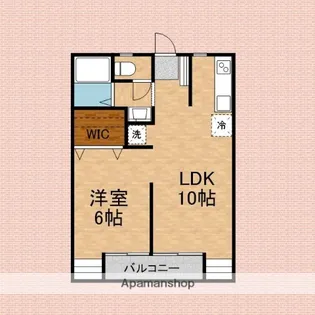 サニーヒルズ(鶴瀬)【102号室】の間取り