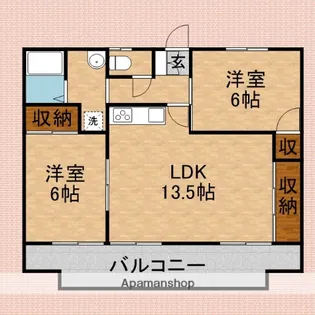 サニーライド【3階】の間取り