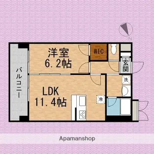 ラフィネ志木【3階】の間取り