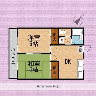 メゾン山本【2階】の間取り
