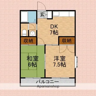 サンヒルズ柏【2階】の間取り