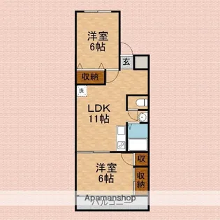 昭和コーポ志木【2階】の間取り