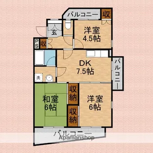 サンモール・ロジェ【1階】の間取り