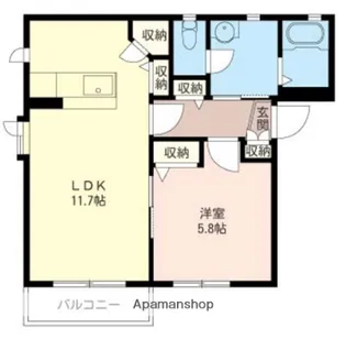 ロートベールⅠ【1階】の間取り