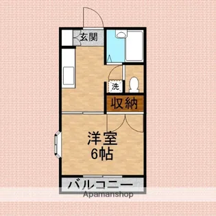 フラットワタナベ【2階】の間取り