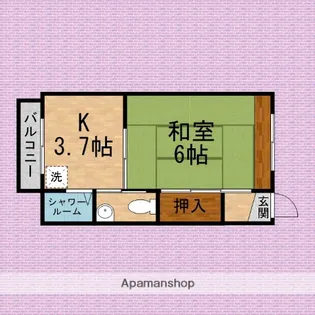 サン・ハウス【2階】の間取り