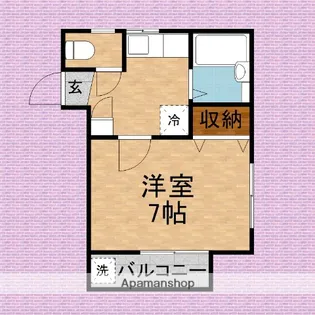 フルールふじみ野【1階】の間取り