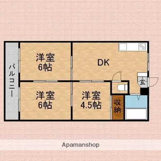 パークヒルみずほ【302号室】の間取り