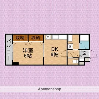 アーバンサウス【302号室】の間取り