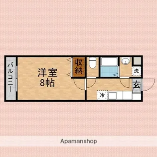 ペルファヴォーレ【305号室】の間取り