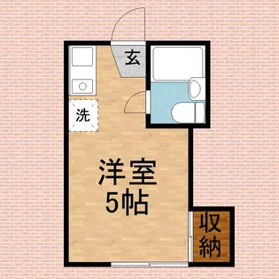 鶴瀬ホワイトハイツ【102号室】の間取り