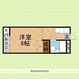 ホワイトパレス【105号室】の間取り