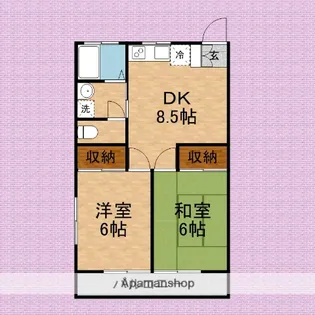 ライフコーポ関沢【1階】の間取り