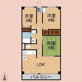 パークフィールド志木【2階】の間取り