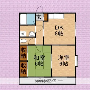 フレンズコート【1階】の間取り