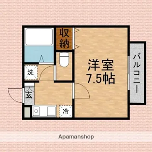 プロスパティ【202号室】の間取り