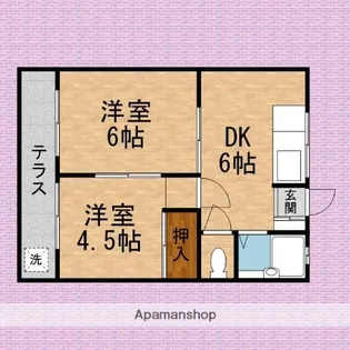 プリンス新座【1階】の間取り