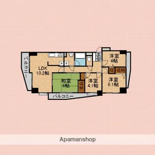 ナイスアーバン志木【8階】の間取り