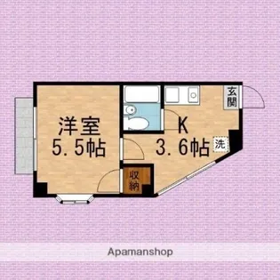 第六みずほ館【2階】の間取り