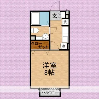 ピュアクレスト【1階】の間取り