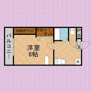 リバティハイツⅤ【1階】の間取り