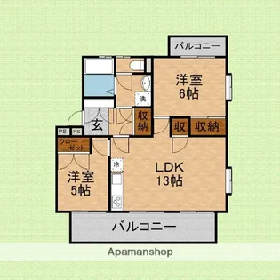 サニーハイツ(ふじみ野)【1階】の間取り